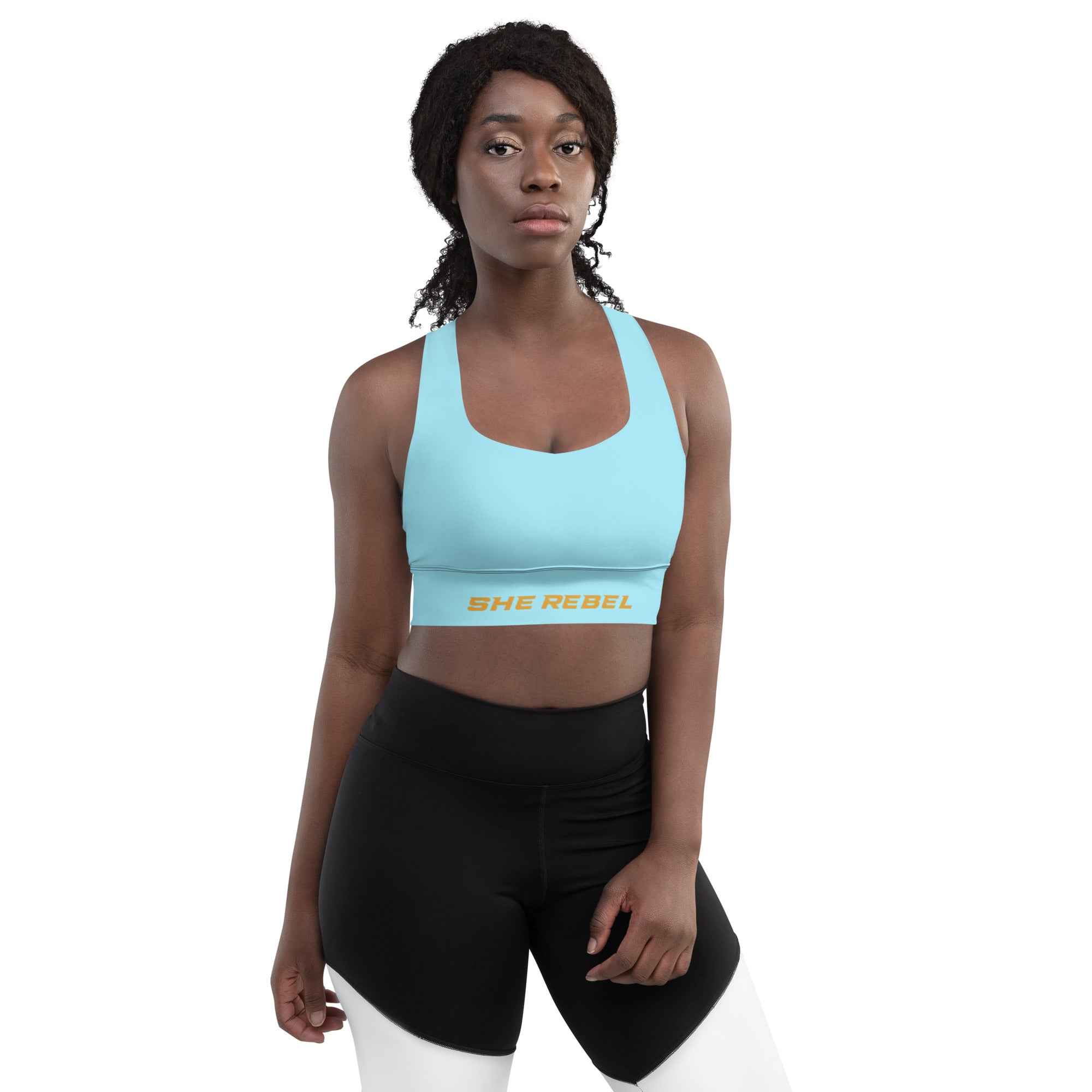 SHE REBEL - Blizzard Blue Sports Bra